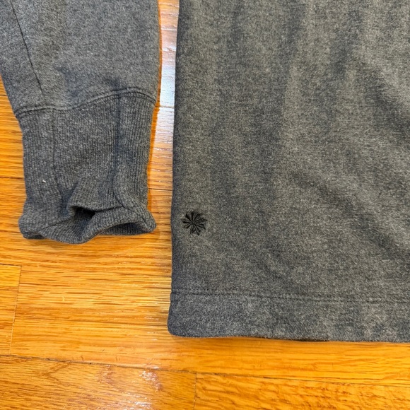 Athleta Clarity V-Neck Sweatshirt in Black Heather - Size Medium - Picture 9 of 9